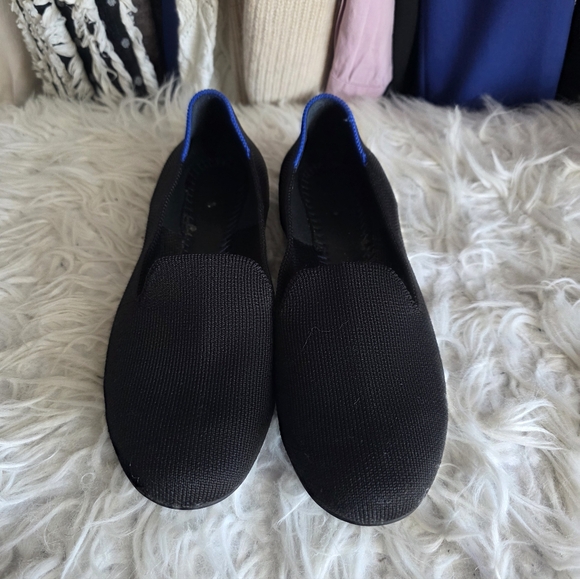Rothy's Shoes - Rothy's Women's Black Flats with Blue Accent